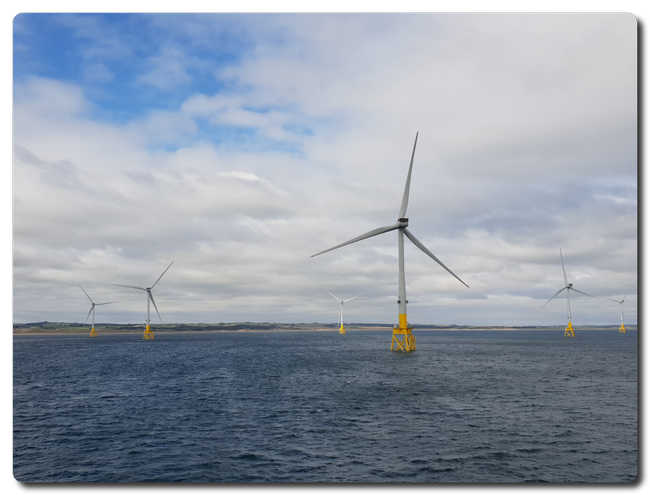 Aberdeen Bay windfarm. Credit Richard Crighton
