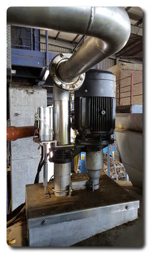 The Landia ensiling tank is equipped with an 18.5kW stainless steel long shaft chopper pump