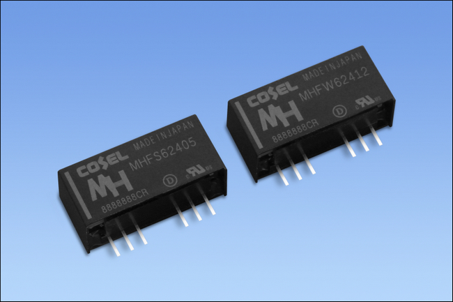 COSEL announces 6W high isolation DC/DC converters for medical and industrial applications