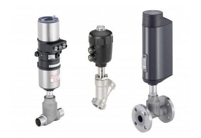 The seat valves with increased pressure and temperature range easily control and switch media with up to 25 bar overpressure and temperatures from  -40 °C to 230 °C. (Source: Bürkert Fluid Control Systems) 