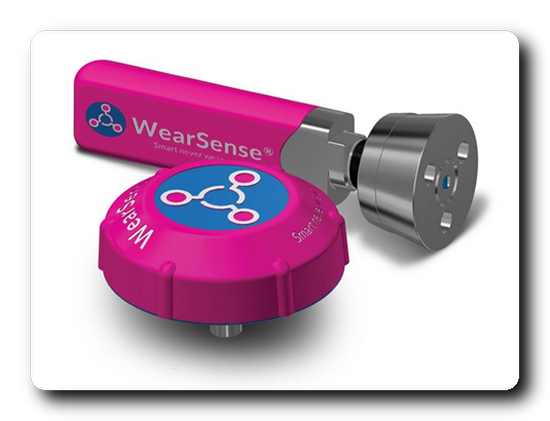 WearSense™ monitors wear in real time and tells when it is time to change the liners