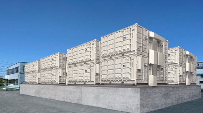 image of NAS batteries to be installed at energy storage station